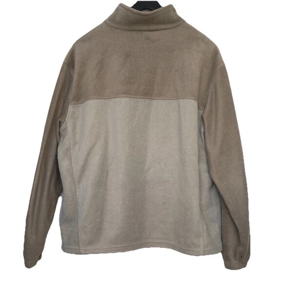 Men’s Columbia Polarfleece Jacket, Full Zip, Khaki Tan Brown, Size 2XL - Picture 2 of 7